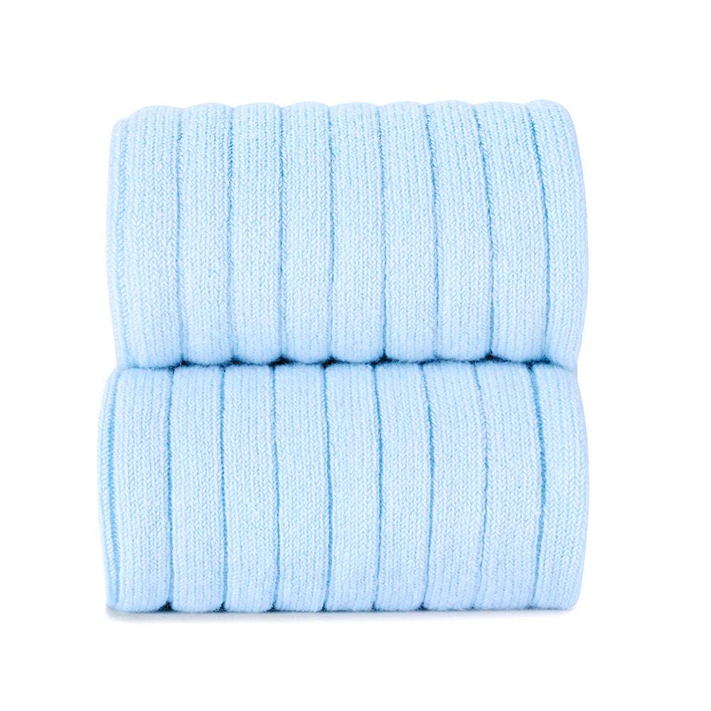 Condor - Basic rib kniekousen (Baby Blue)