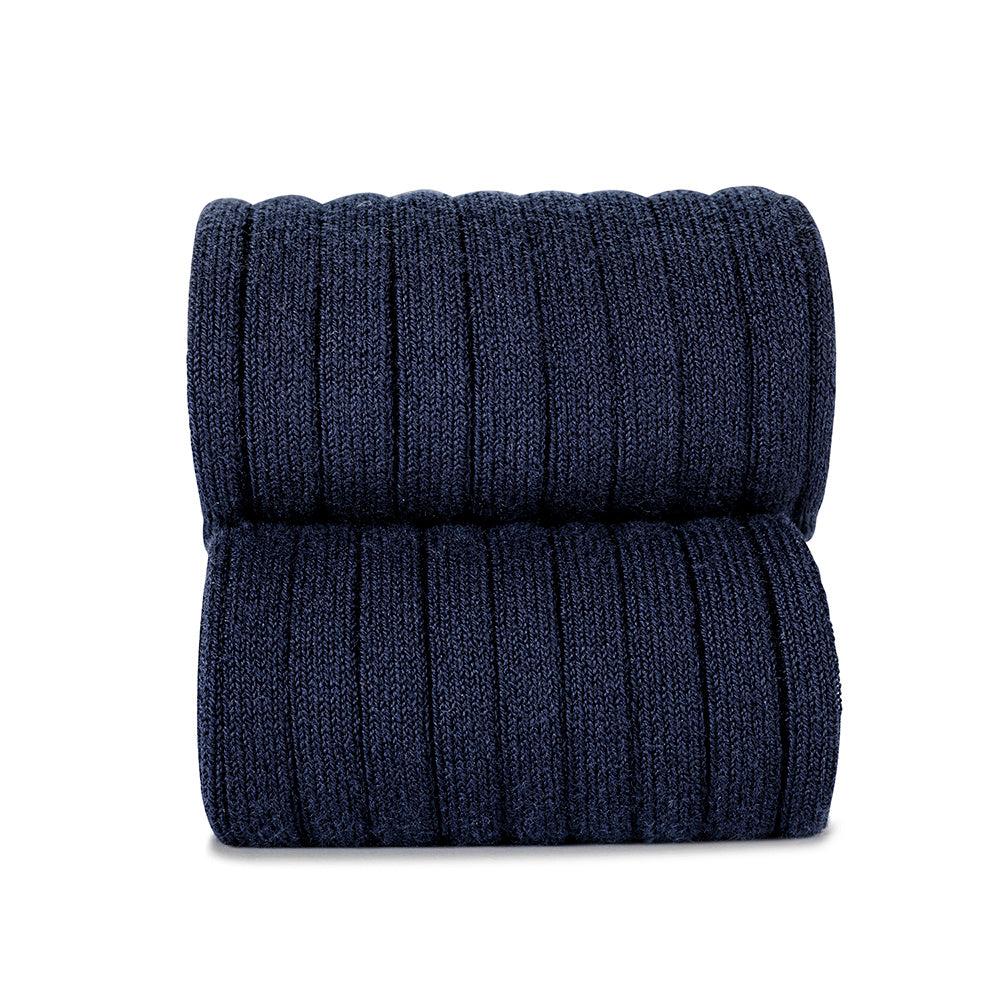 Condor - Basic rib kniekousen (Navy blue)