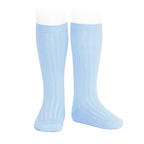 Condor - Basic rib kniekousen (Baby Blue)