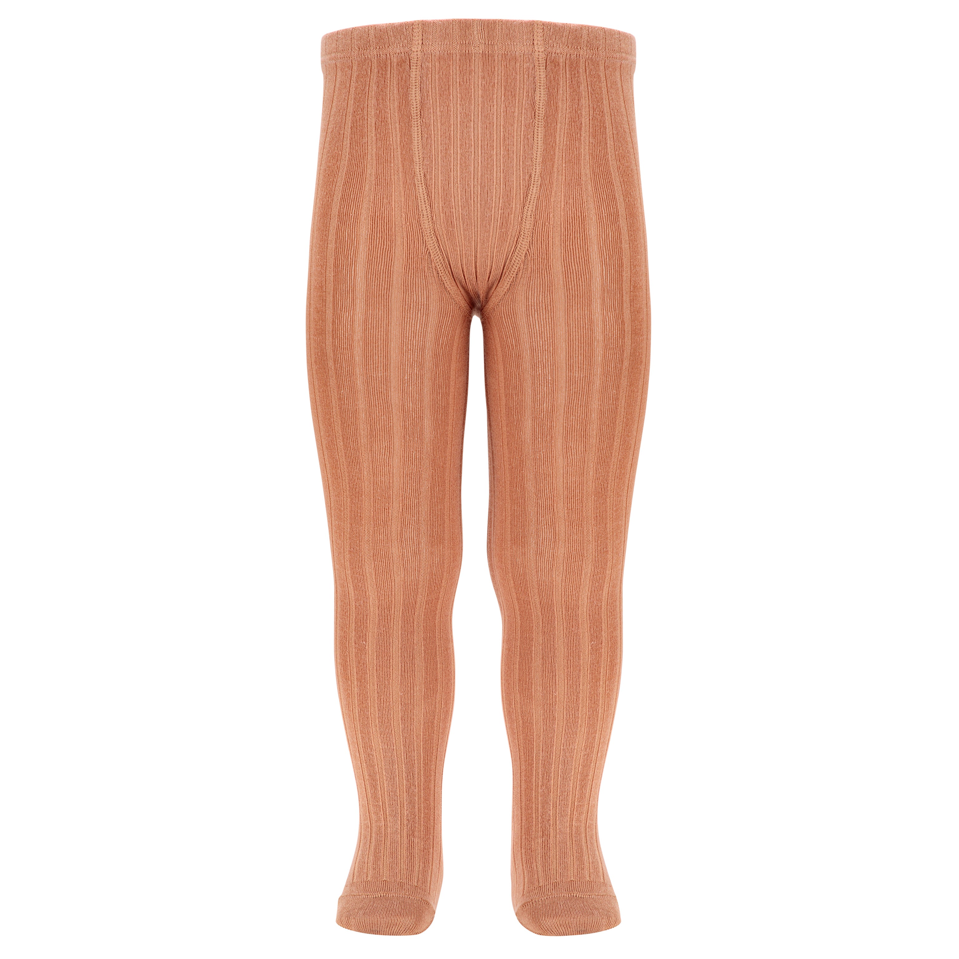 Condor - Basic rib kousenbroek (Nougat)