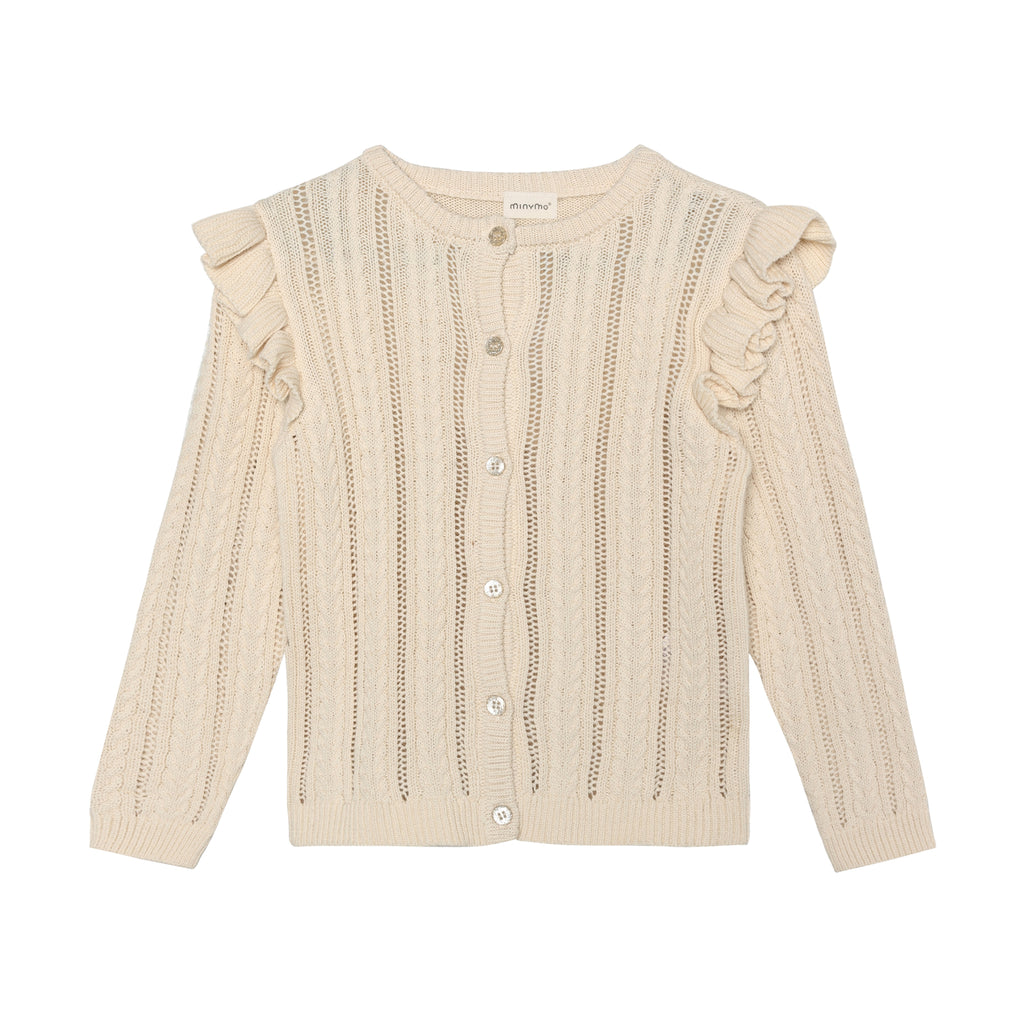 Minymo - Cardigan knit beige