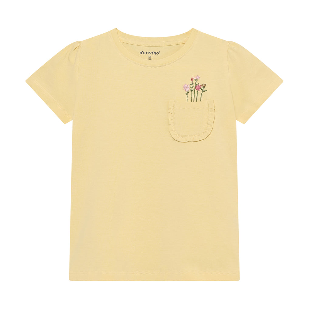 Minymo - T-shirt Yellow Flower
