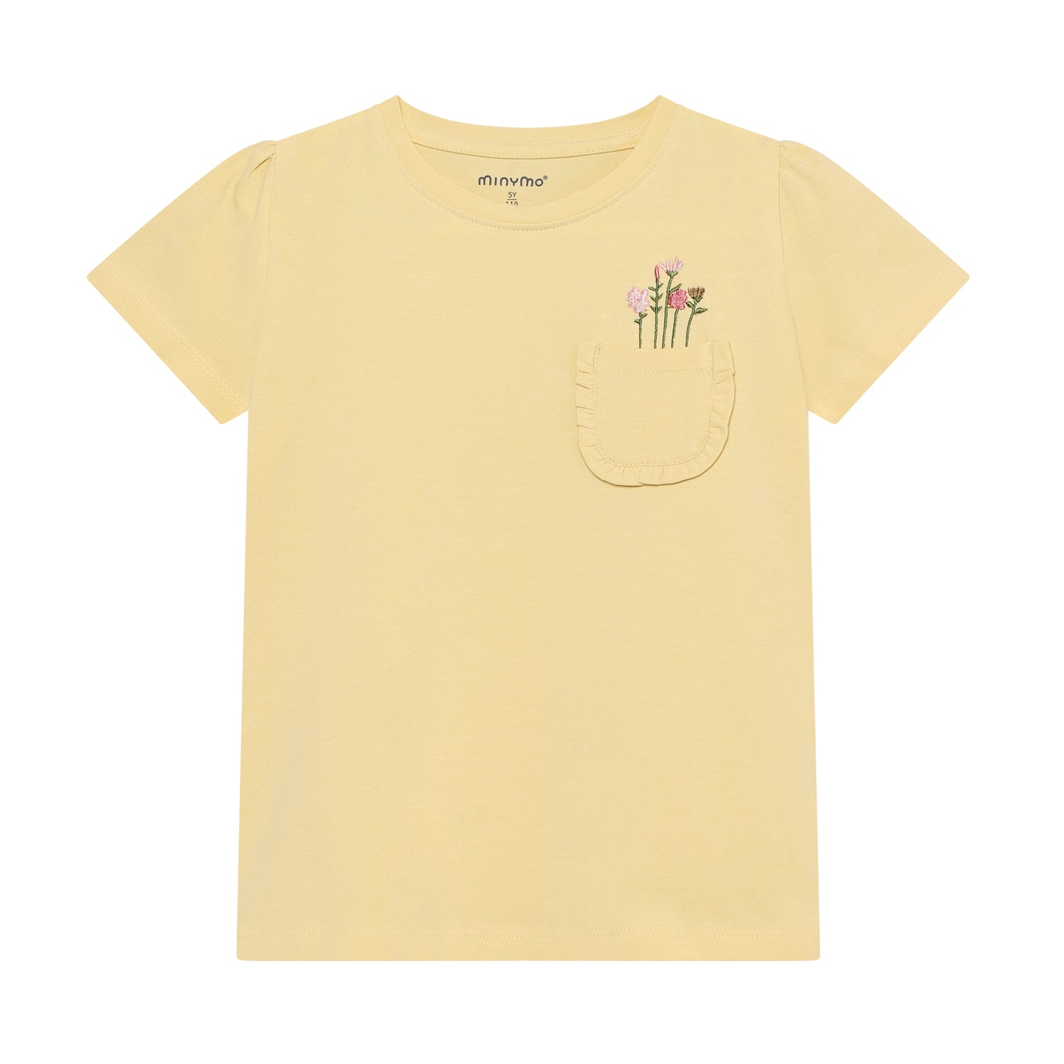 Minymo - T-shirt Yellow Flower