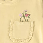 Minymo - T-shirt Yellow Flower