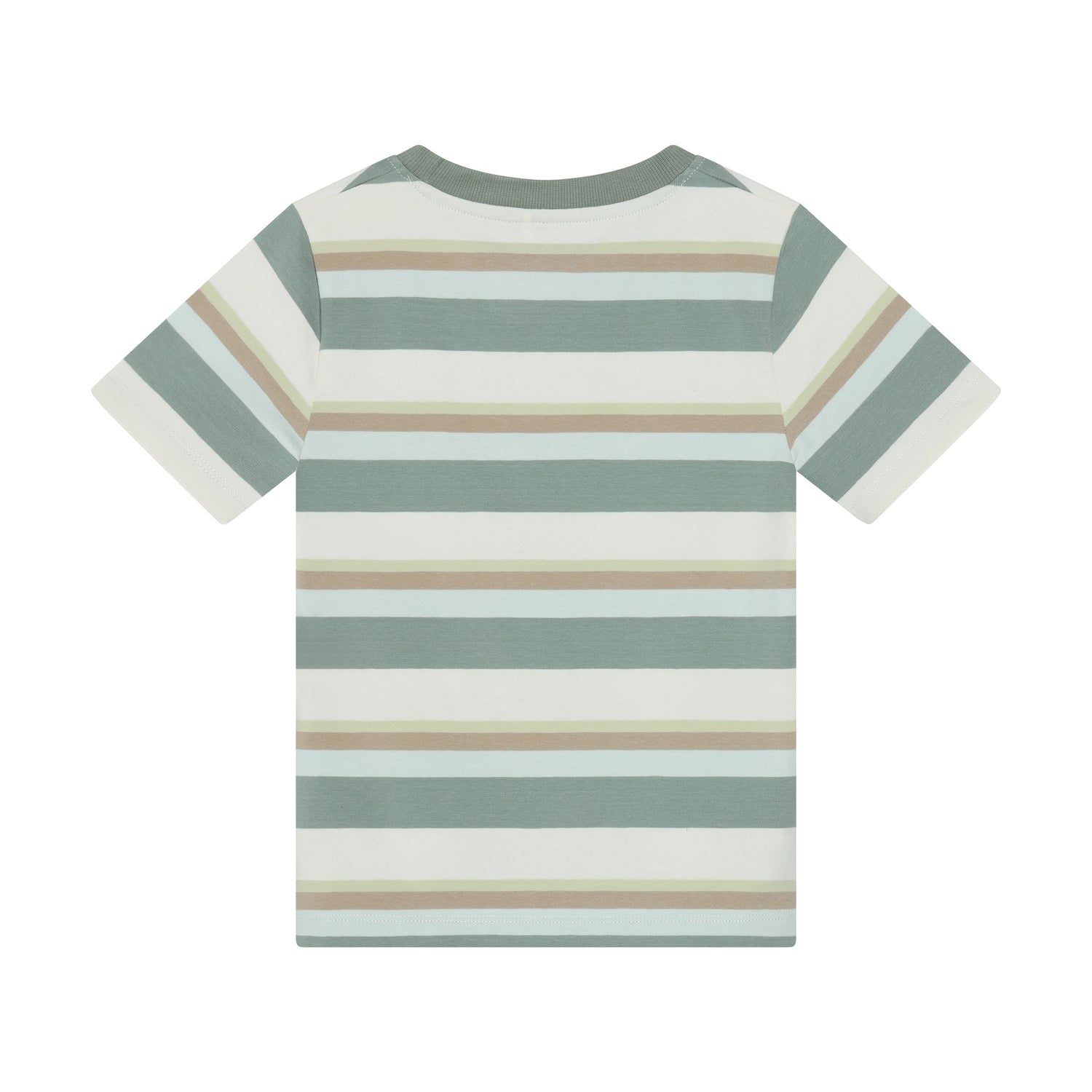 Minymo - T-shirt gestreept green