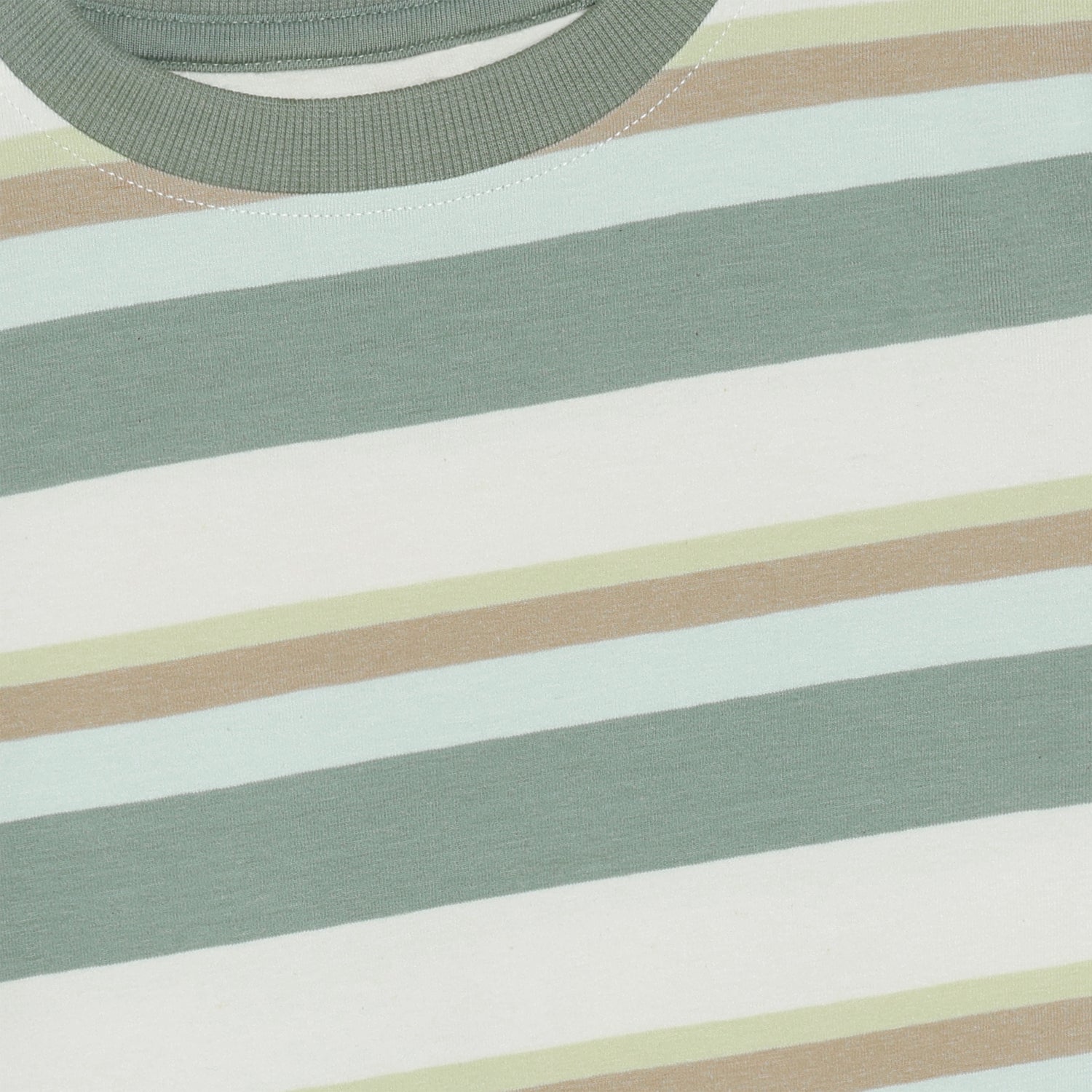 Minymo - T-shirt gestreept green