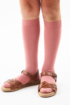 Condor - Plain stitch Kniekousen (Terracota)
