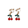 Busy Lizzie - Clip oorbellen - Cherry