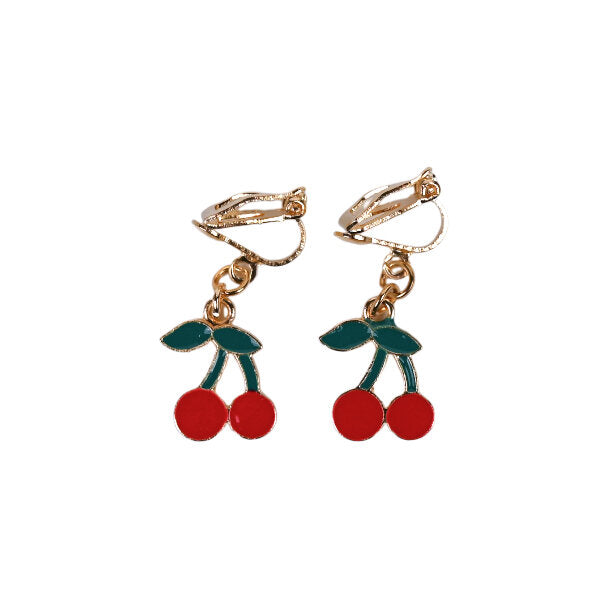 Busy Lizzie - Clip oorbellen - Cherry