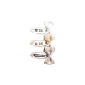Busy Lizzie - Clickspeld strik crème/beige  (3-pack)