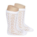 Condor - Kniekousen open work (White)
