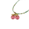 Busy Lizzie - Halsketting - Cherrie green pink