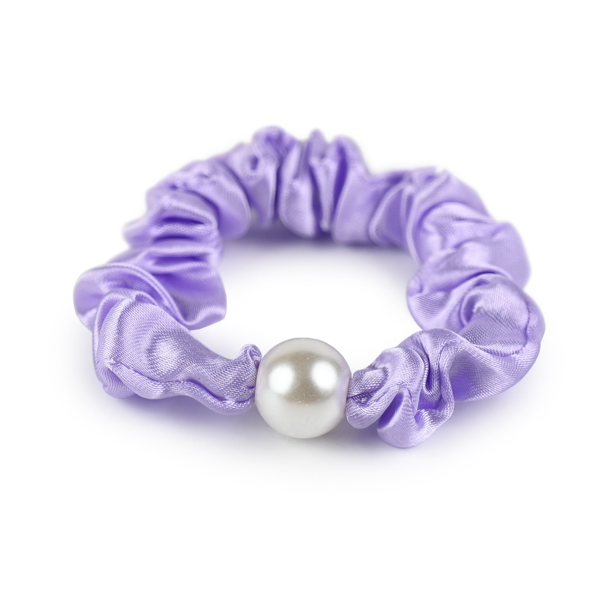Busy Lizzie - Scrunchie met parel - Lila