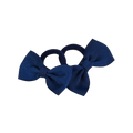 Busy Lizzie - Mini elastiekjes met strik - Dark blue