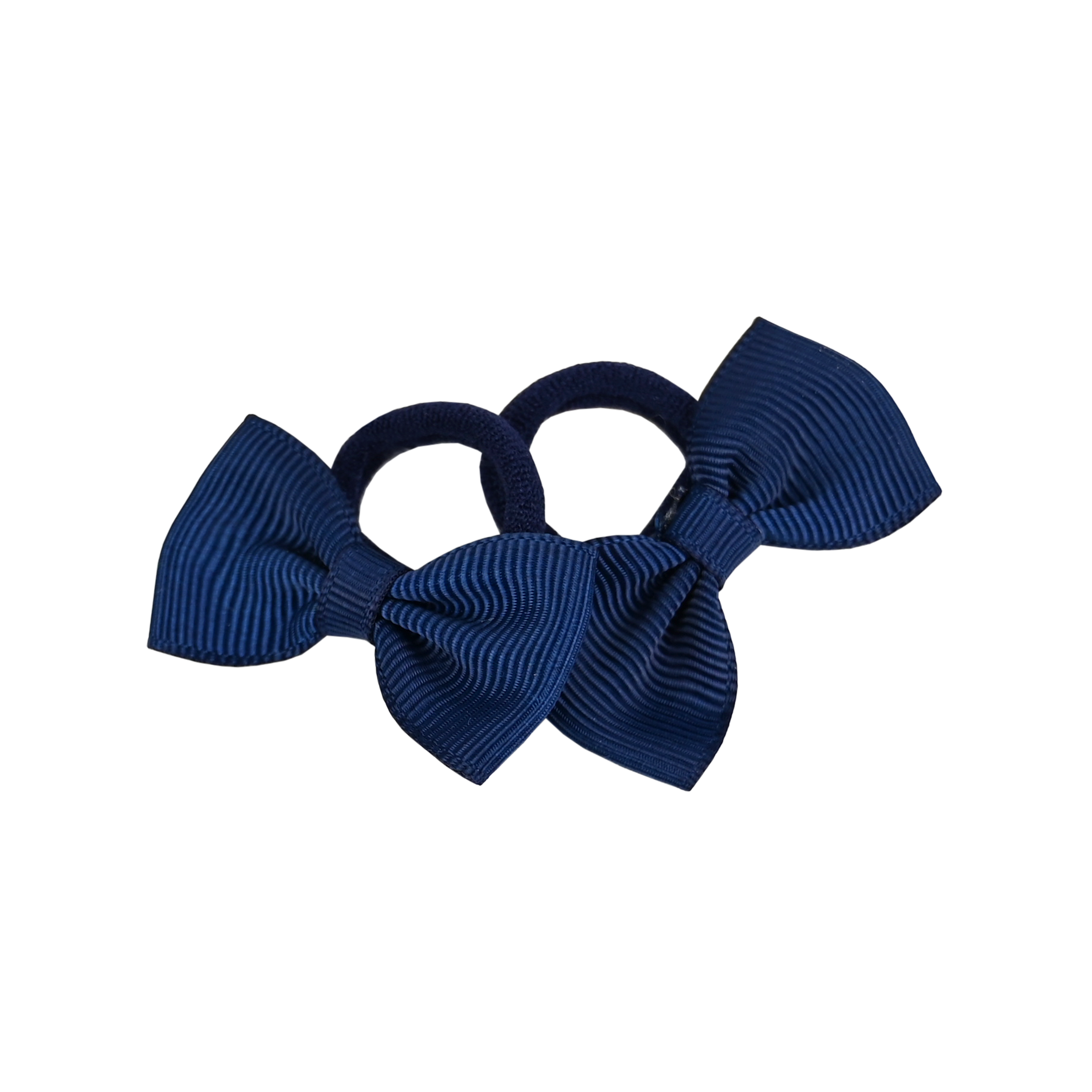 Busy Lizzie - Mini elastiekjes met strik - Dark blue
