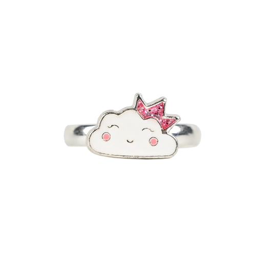Busy Lizzie - Verstelbare ring - wolkje (silver)