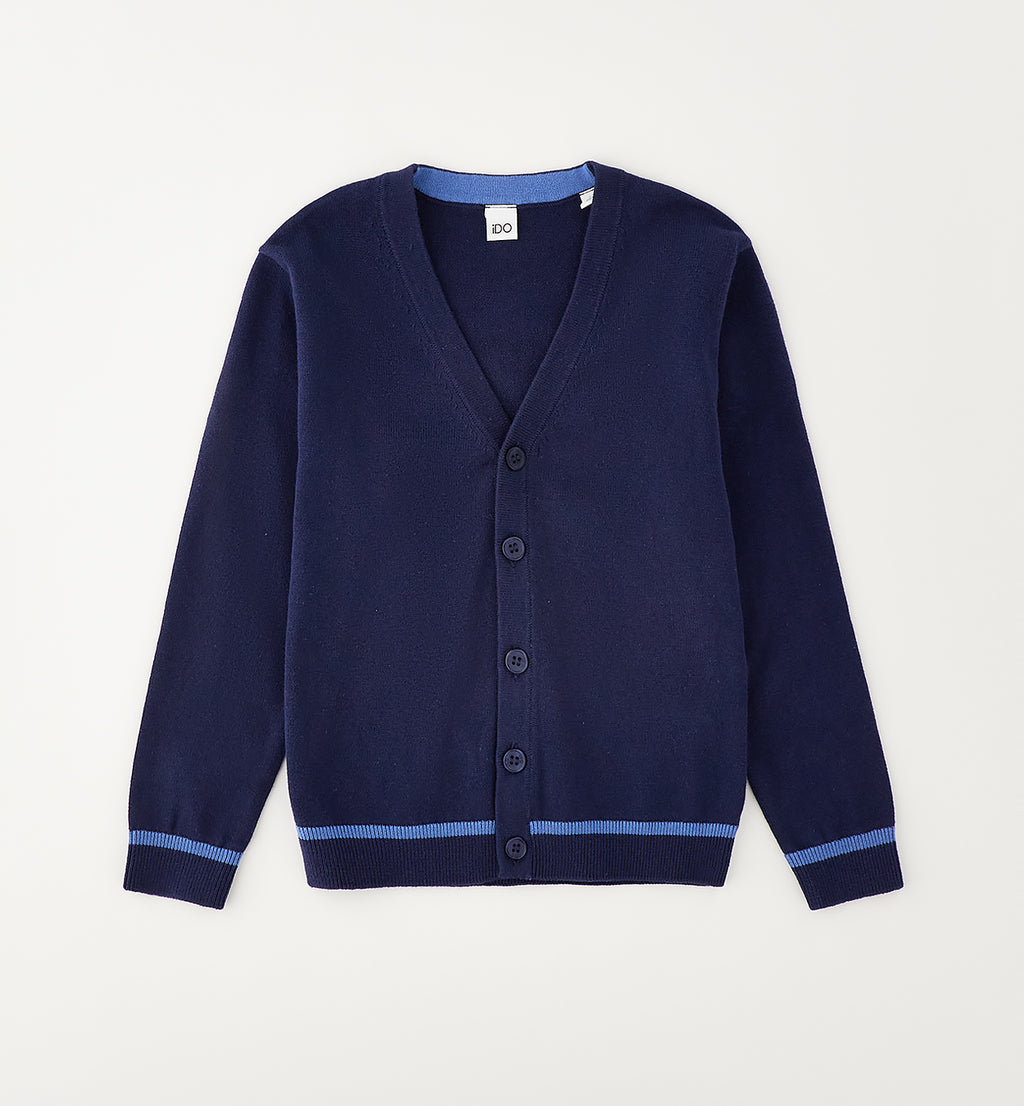 iDO - Knitted cardigan blue