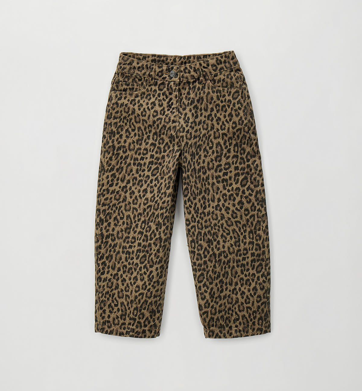 Luipaardprint broek van iDO met aanpasbare taille