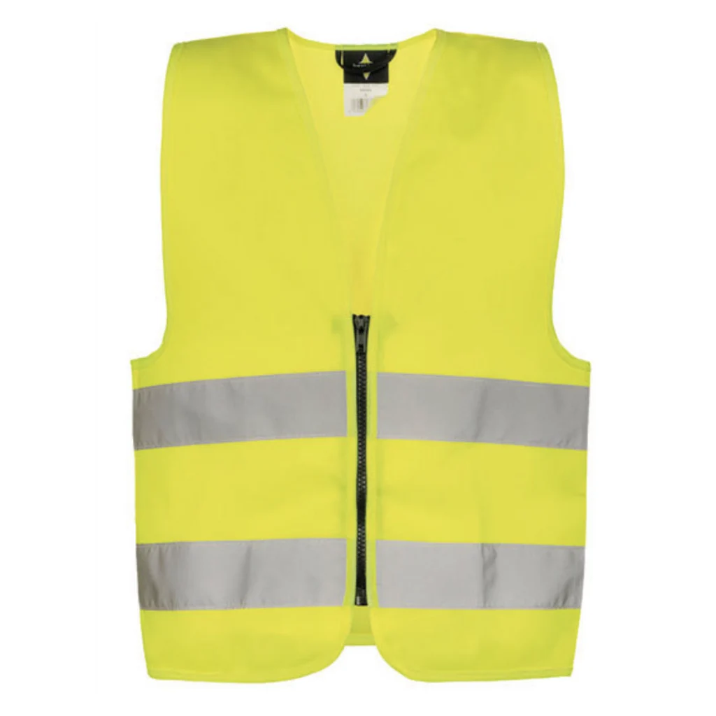 Korntex Fluo Hesje Kind Geel met Rits - Unicorn