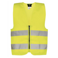 Korntex Fluo Hesje Kind Geel met Rits