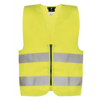 Korntex Fluo Hesje Kind Geel met Rits - Unicorn