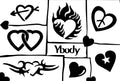 Superstar - Glittertattoo stencil A5 (Hartjes)