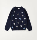iDO - Knitted trui Airways Navy