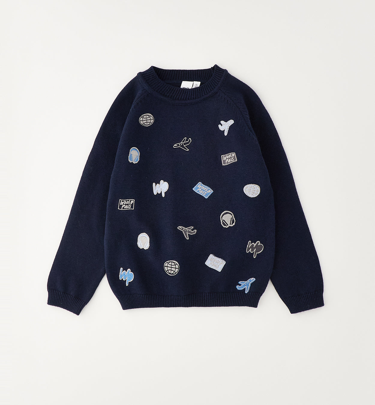 iDO - Knitted trui Airways Navy