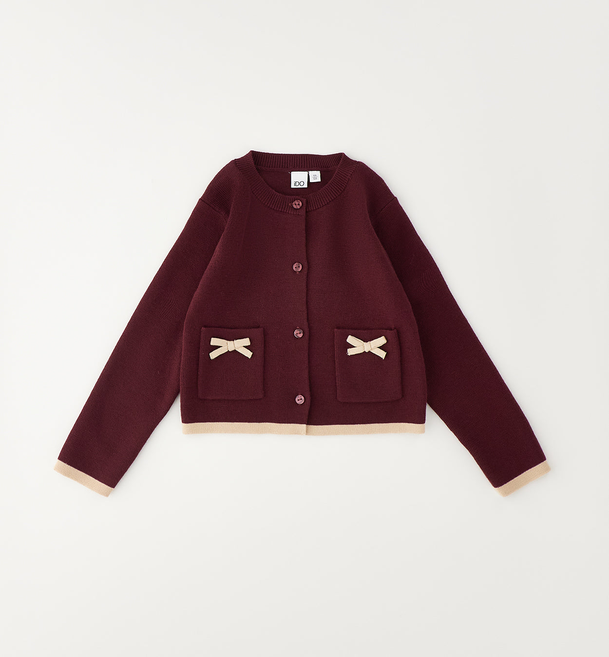 iDO - Cardigan Bordeaux strik