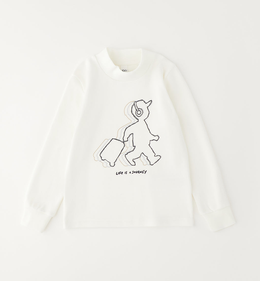 iDO - Longsleeve Life is journey off white