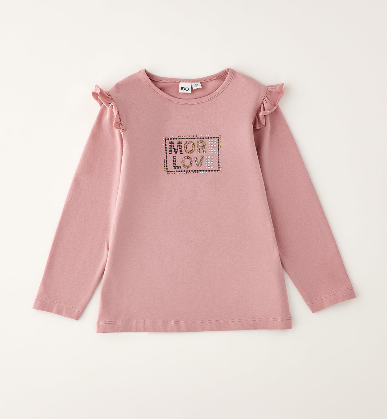 iDO Meisjes Longsleeve met Ruches & More Love