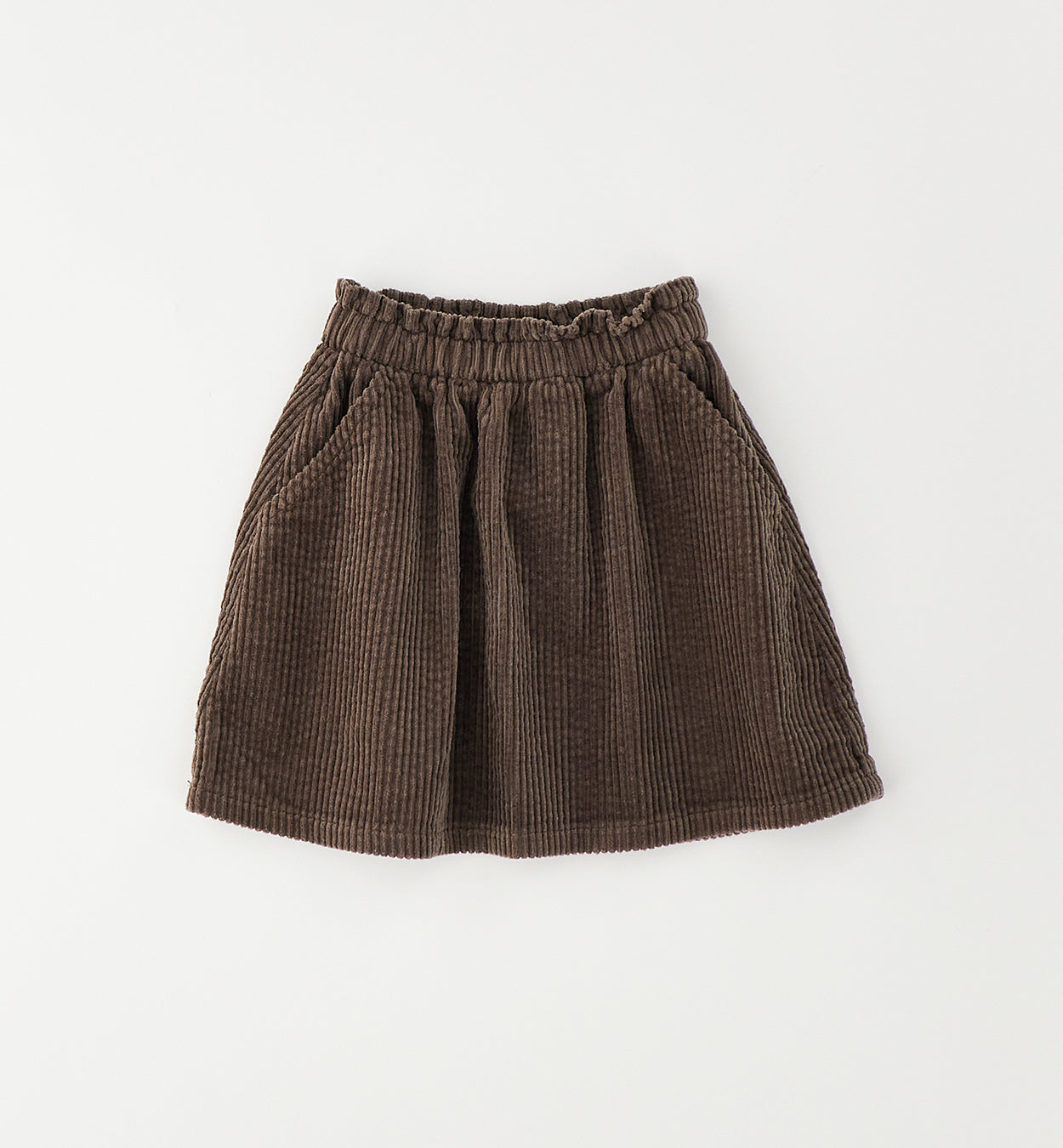 iDO - Rib fluweel bruine rok