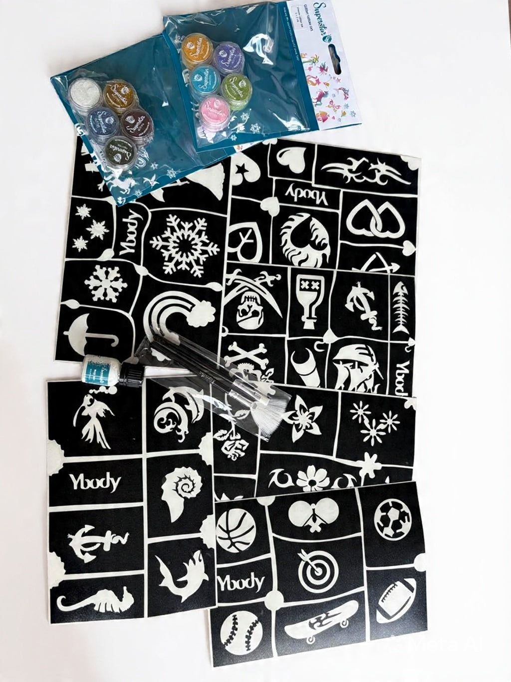 Superstar - Glittertattoo promo pakket 45€ ipv 53,35€