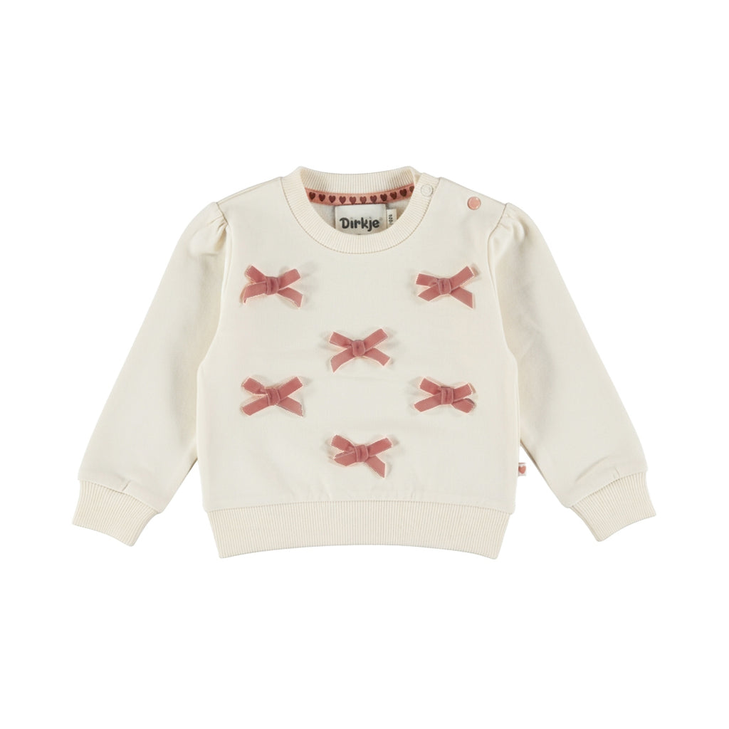 Dirkje - Sweater strikjes girls blossom breeze