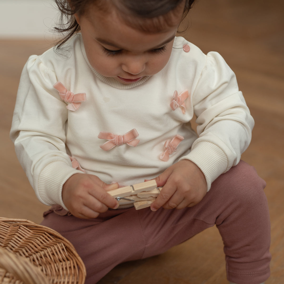Dirkje - Sweater strikjes girls blossom breeze