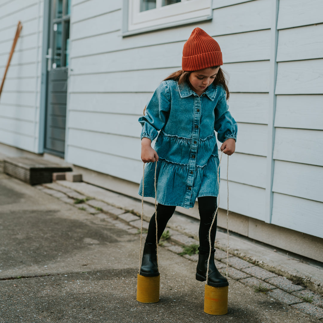 Koko Noko Denim Jurk Meisjes – Denimblauw