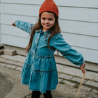 Koko Noko Denim Jurk Meisjes – Denimblauw