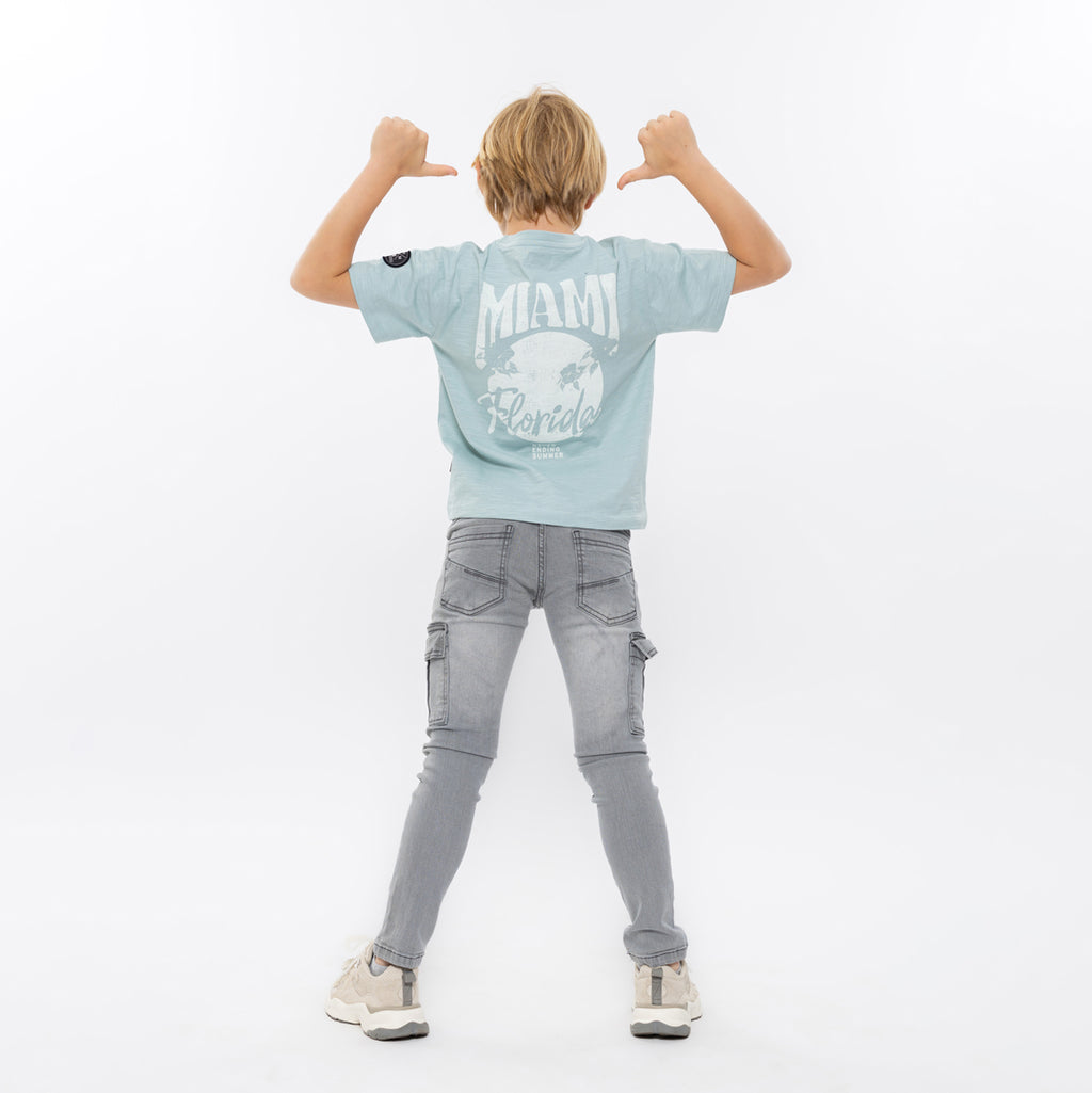 No Way Monday  - T-shirt voor jongens met korte mouwen (Miami)