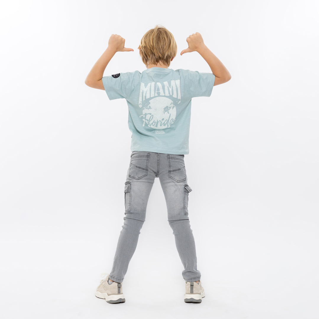No Way Monday  - T-shirt voor jongens met korte mouwen (Miami)