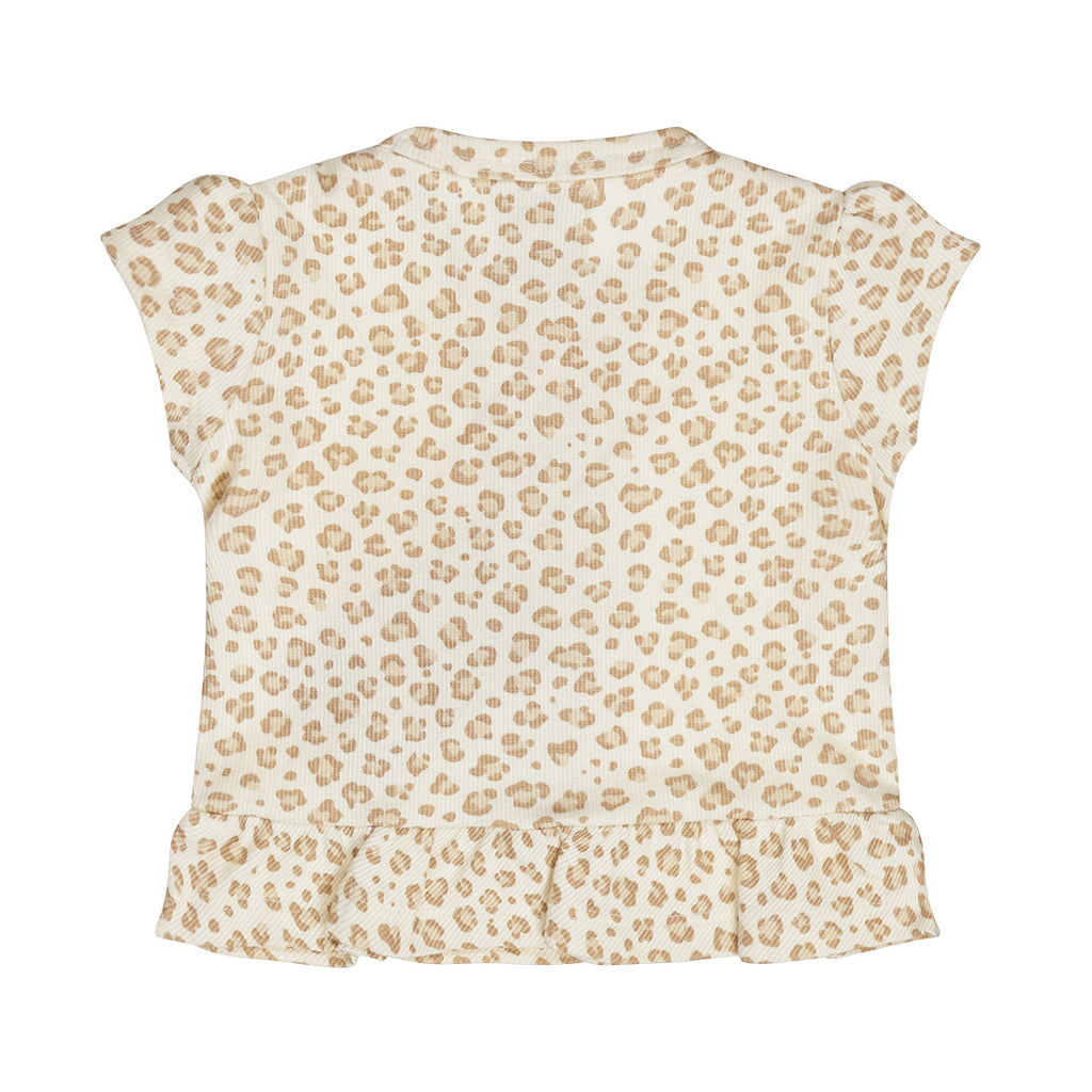Dirkje - T-shirt Leopard off-white