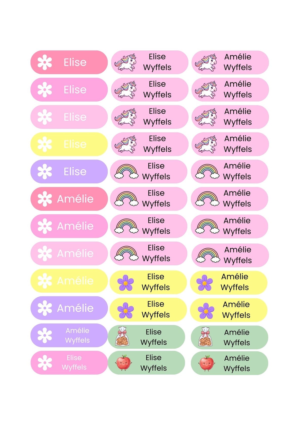Labels gemengd Girls