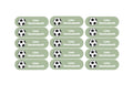Labels khaki met voetbal