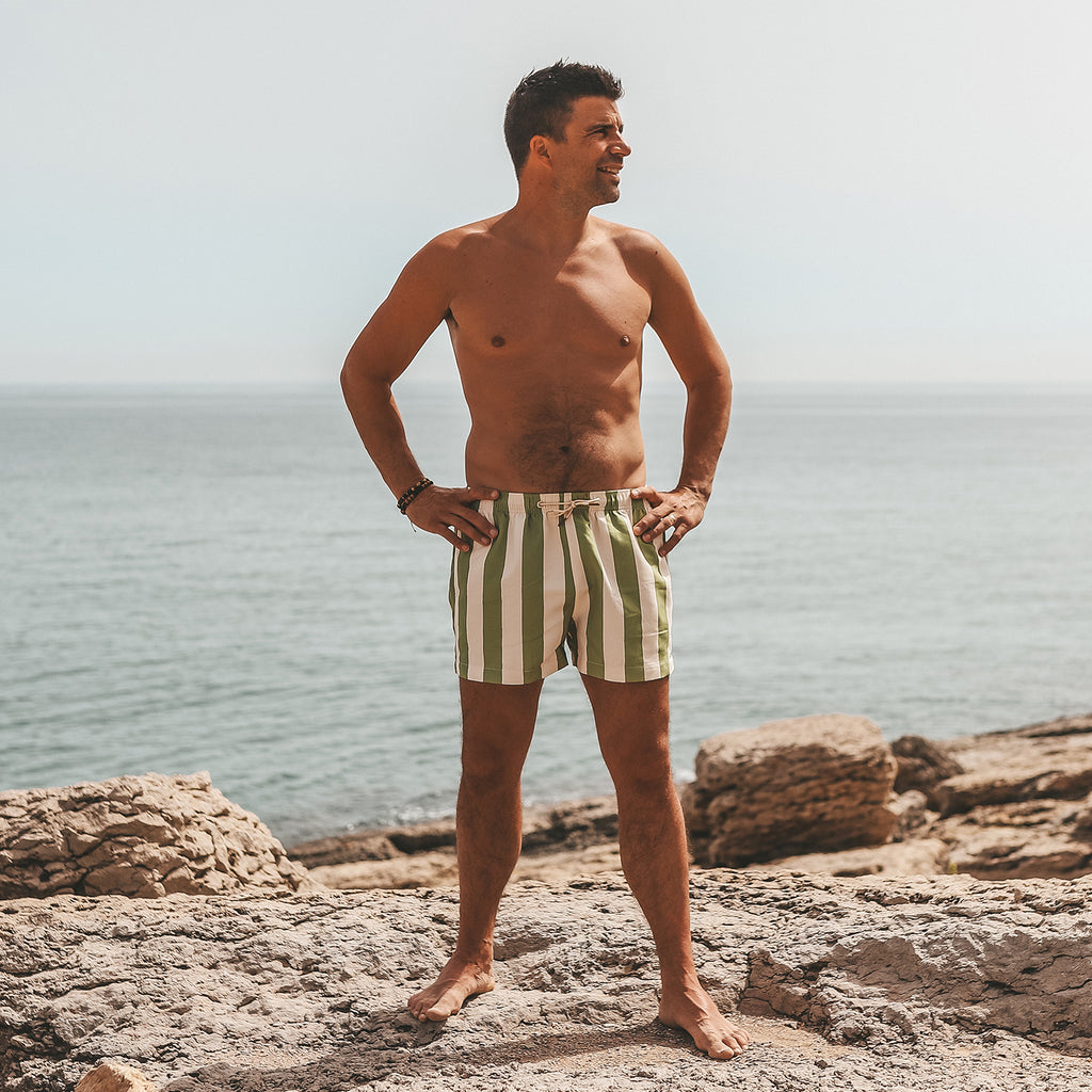 Salted stories - Zwemshort mannen Wide stripe