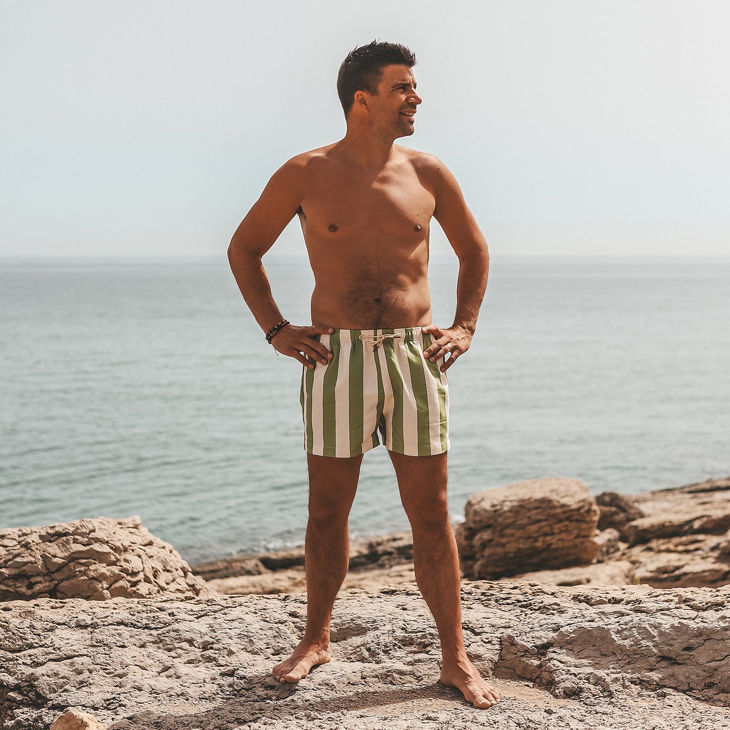 Salted stories - Zwemshort mannen Wide stripe