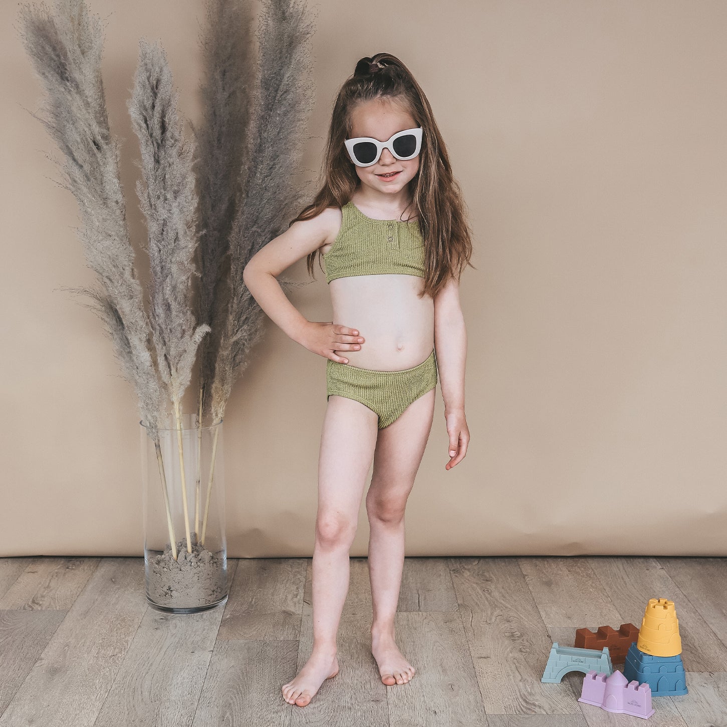 Salted stories - Bikini meisjes Crinkle UPF50+
