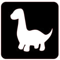 Stencil glittertattoo Dino 3