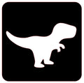 Stencil glittertattoo Dino 2