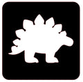 Stencil glittertattoo Dino 4