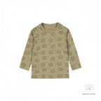 Dirkje - Longsleeve Faded green leeuw