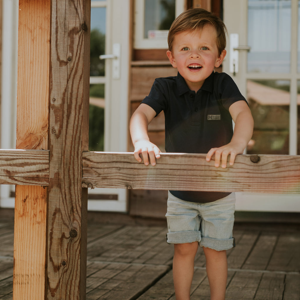Koko Noko Basic Polo shirt Kinderen Navy blue | Pre-order t.e.m. 3 augustus